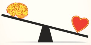 Compare mind with heart